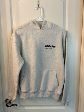 White fox Light Gray Hoodie - Womens size xxs - xs